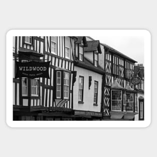 Black & White Architecture, Ludlow, September 2022 Sticker